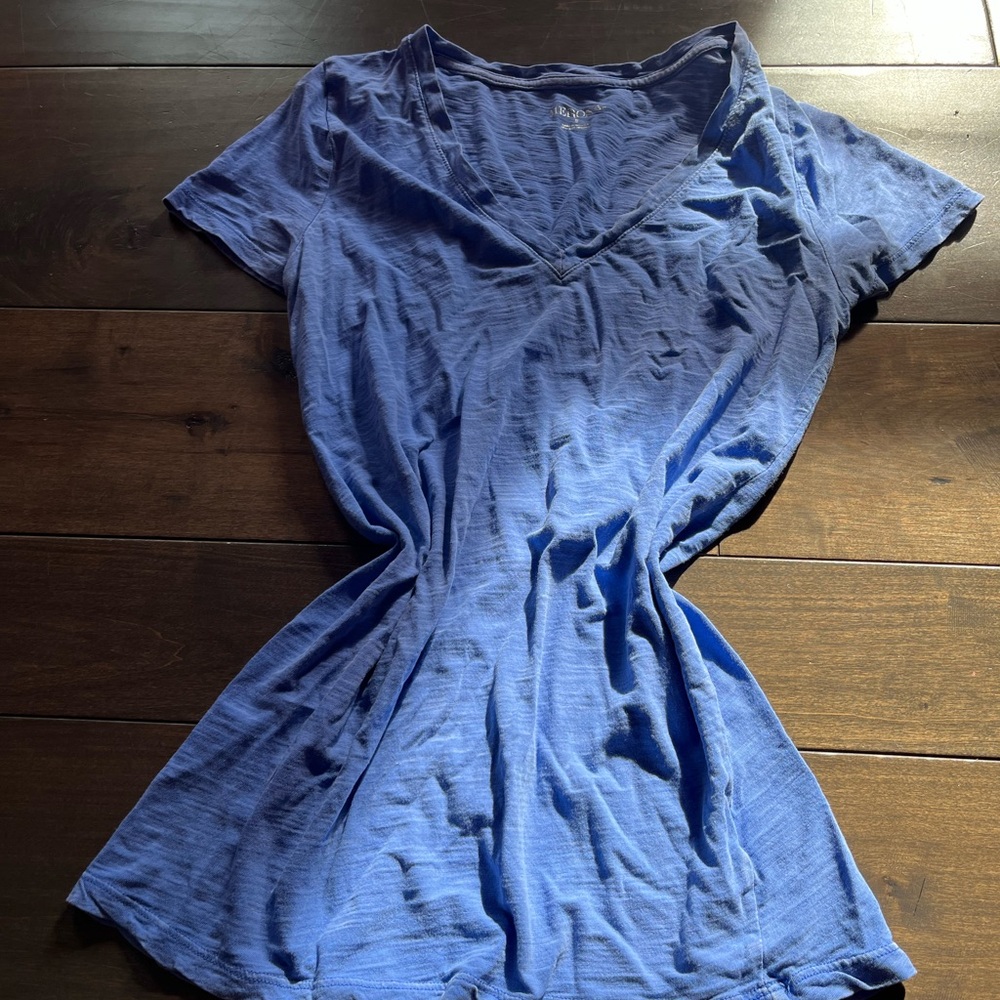Blue V-Neck T-Shirt
